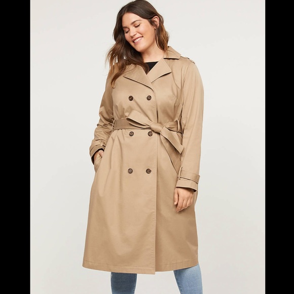 Lane Bryant Jackets & Blazers - LANE BRYANT Trench Coat Tan